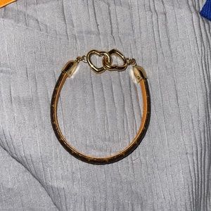 Louis vuttion heart charm bracelet